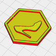 high_heel_shoe-preview.png High Heel Shoe Symbol Hexagon – 3D Printable Game Token