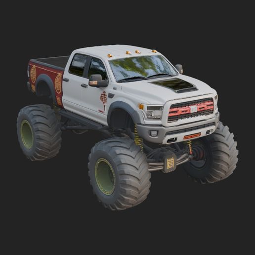 Monster Truck Model Design 13 - 3D Print Model