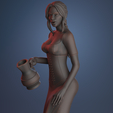 0074.png Barmaid Pouring wine| pre- supported mini 30mm | Follow for more!