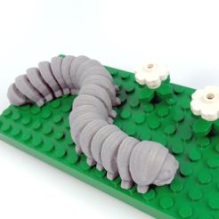 Milli: Print in place, support free,articulated millipede