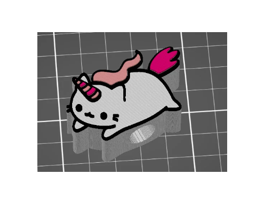 c1.png Caticorn Cat Unicorn Straw Topper STL 3D Print Files 11m Straw Width / Fits Popular 40 oz Tumblers