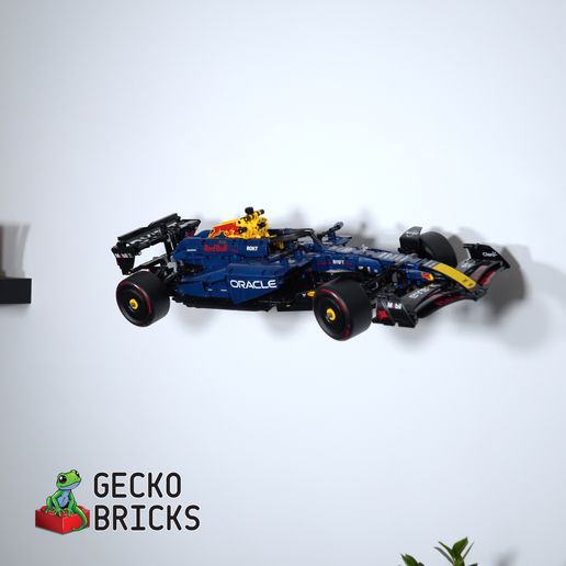 3.jpg Wall Mount for 42206 Red Bull F1 Formula 1 RB20 Technic Gecko Bricks