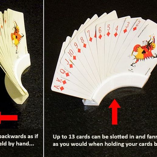 use_display_large.jpg Fichier STL gratuit Porte-cartes à jouer - Garde vos cartes pendant que vous jouez !・Modèle à télécharger et à imprimer en 3D, Muzz64