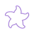 starfish 4 in.stl 4 sizes - Starfish Beach Ocean Cookie Cutter - Sharp, clean cutting edges!