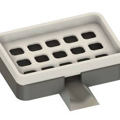 Soap-Dish-j.jpg Archivo STL Jabonera simple con fácil acceso a la limpieza・Idea de impresión 3D para descargar, DisenoVinyls
