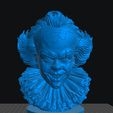 Pennywise-headbust-3D-1.jpg Pennywise - IT - 2 modelos