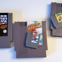 30f25ce0f8bb9271cbf74e5eff23d9b3_display_large.jpg Free STL file Mini NES Cartridge・3D printer design to download