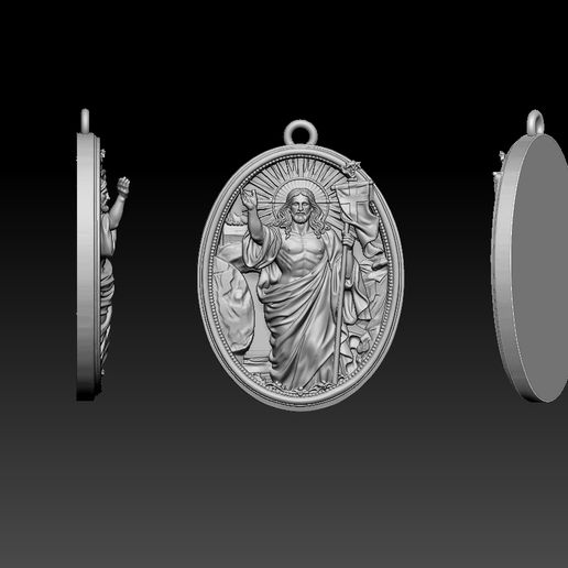 Jesus Christ Oval Pendant