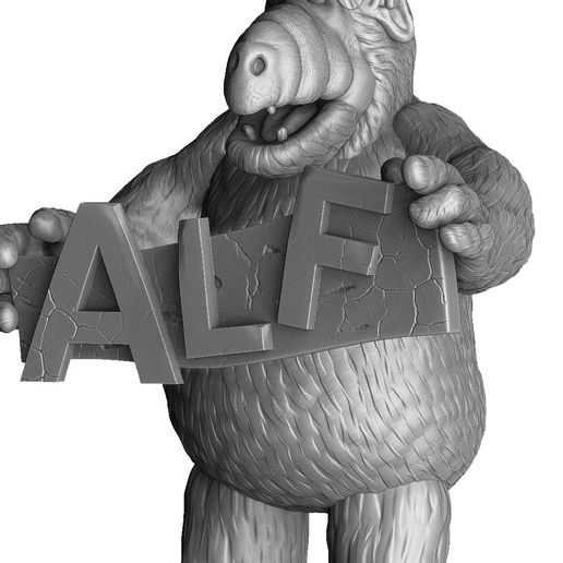 55.jpg Alf.STL 3d druckbar zwei Optionen