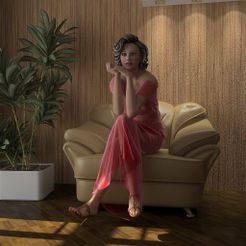 32wp.JPG STL-Datei girl・3D-druckbares Modell zum Herunterladen