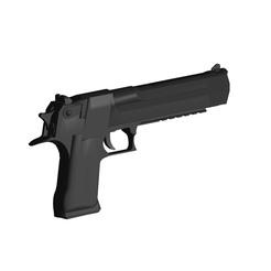 1.png OBJ-Datei Desert Eagle Pistole・3D-druckbares Modell zum Herunterladen