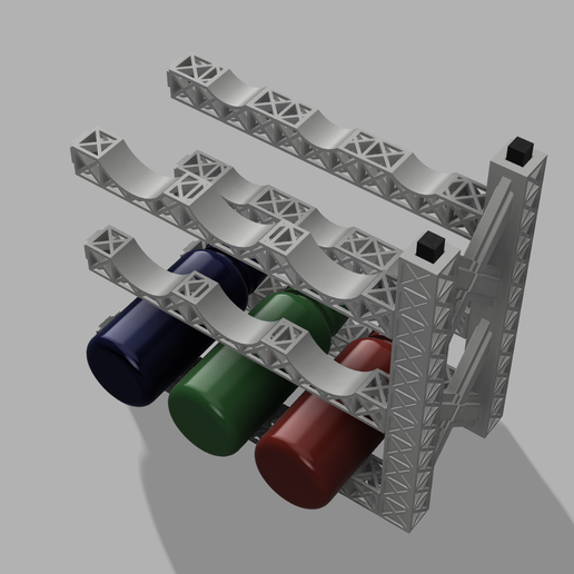 🎨 Vertical Paint Rack・Archivo STL Gratis para ・Cults