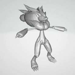 Zoroark.jpg STL file Zoroark Pokemon Lowpoly・Model to download and 3D print