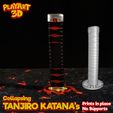 2.jpg 3D file COLLAPSING KATANA - TANJIRO - DEMONSLAYER - (PRINT IN PLACE + ASSEMBLY VERSION)・3D print design to download