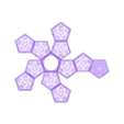 doecaedre_a_plat.stl Dodecahedron Christmas flat