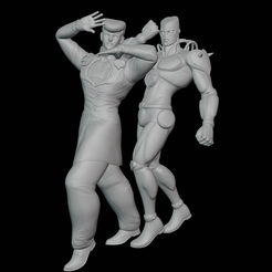 Josuke.png STL file Josuke / Crazy Diamond Jojo Figures・3D print model to download