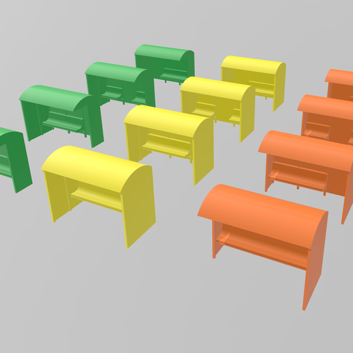 1/14 Simple Bus Stop No Supports