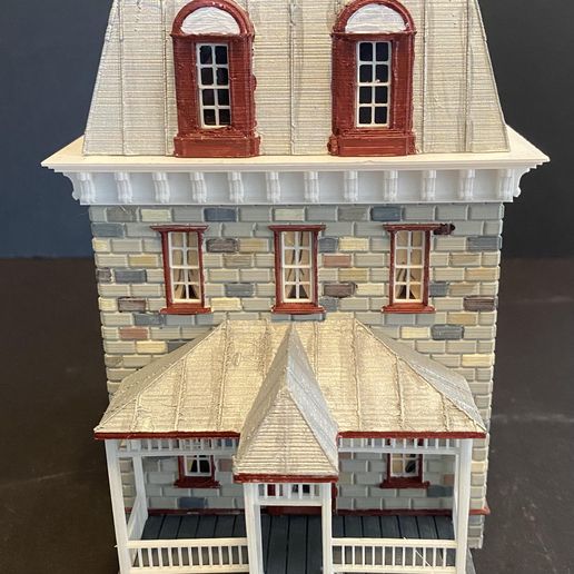 Derr-House-5.jpg HO SCALE SECOND EMPIRE VICTORIAN HOUSE "THE DERR HOUSE"