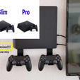 imagasfde-4-5.png PS4 FAT WALL MOUNT AND GAME CONTROLLERS