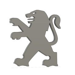 Logo peugeot.jpg Archivo STL gratis Peugeot Logo・Plan imprimible en 3D para descargar