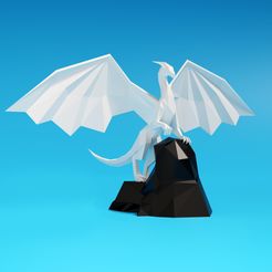white-dragon-1-org.jpg Низкополигональная статуя белого дракона