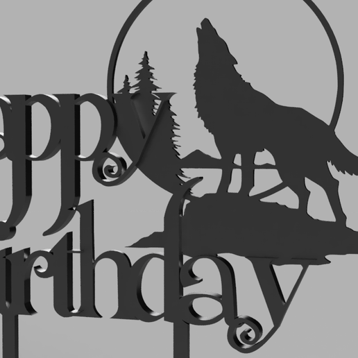 Twilight Cake Top 3D model