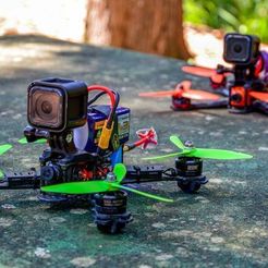 f3ccdd27d2000e3f9255a7e3e2c48800_display_large.jpg Fichier STL gratuit Fpv Racing RR210 Châssis - Gopro Action Support de caméra・Idée pour impression 3D à télécharger