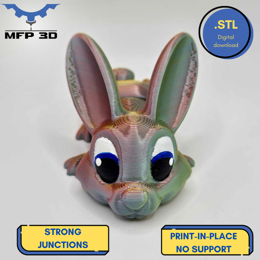 76.png ARTICULATED BUNNY MFP3D - PAMPAM - THUMPER -NO SUPPORT - PRINT IN PLACE - SENSORY TOY-FIDGET