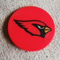 IMG_20200630_200943.jpg Archivo STL gratis Posavasos de los Arizona Cardinals・Plan de impresión en 3D para descargar