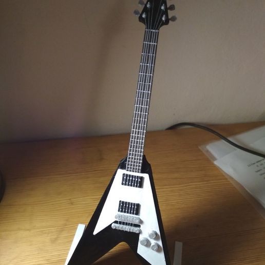 Gibson Flying V mini guitar model 3D model