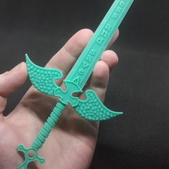 20221123_185238.jpg STL file winged sword・3D printing idea to download