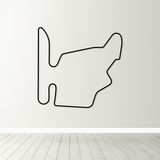 F1 Hungaroring - Hungarian GP Track Map STL & SVG - Wall Art
