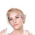 0.jpg Naked Elf woman-Rigged 3d game character