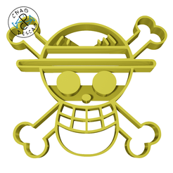 One-Piece-Skull-6cm.png Logo - One Piece - Cookie Cutter - Fondant - Polymer Clay
