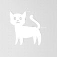 Cat5-2.jpg Cat Silhouette, Set of 9 Cats, Scared Cat, Cat Outline, Stencil