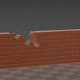 3D-Builder-23.06.2022-0_32_14.png Brick wall / Damaged brick wall + debris (battlefield accessory for tabletop)