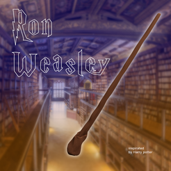push-diseño.png Ron Weasley WAND inspired by harry potter