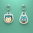 Snorlax,-Munchalax-keychain.jpg POKEMON MUNCHLAX AND SNORLAX HEAD KEYCHAIN (EASY PRINT NO SUPPORTS)