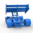 63.jpg Diecast Supermodified front engine Winged race car V2 Scale 1:25