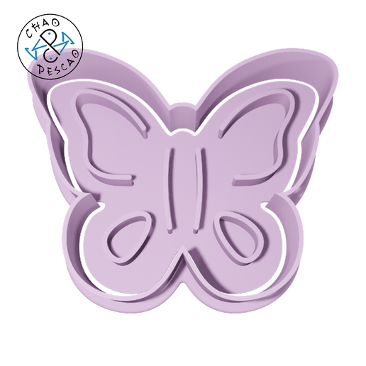 Butterfly - Cookie Cutter - Fondant - Polymer Clay 3D model