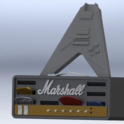 1.jpg Download STL file 3D Printed Guitar Pick Holder! • 3D printer template, BetoRocker