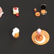 5.jpg Food 3D Model Pack | STL Printable Miniature Meals | Dollhouse Kitchen Props
