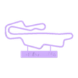 Mugello Final.stl 30 Pack Track Map with Nameplate Wall Art (ALL TRACK STL FILES)
