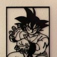 Goku-1.jpg Dragon Ball: Goku Kamehameha - Framed lithograph