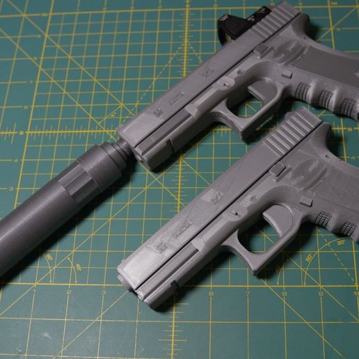 TACTICAL GLOCK 22. replica 3D model