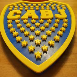 front.jpg Archivo STL gratuito Cuadro Boca Juniors・Idea de impresión 3D para descargar