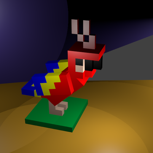 Stl File Minecraft Parrot 3d Printing Idea To Download Cults