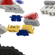 Raumschiff-Voyager-s5.png Special clamping bricks, spaceship Voyager NOTLEGO self-build