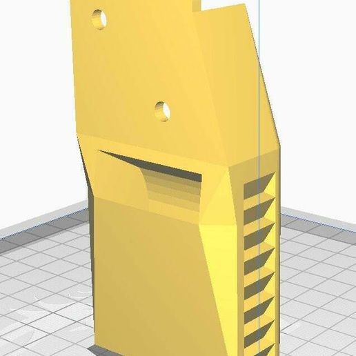 ThePART1-v2_CURAview.jpg SD card extender holder for Creality Ender 3 v2 - "badass snake inside"