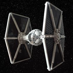 TieFighter-FukuSaku.jpg 3MF file TIE Fighter・3D printer model to download